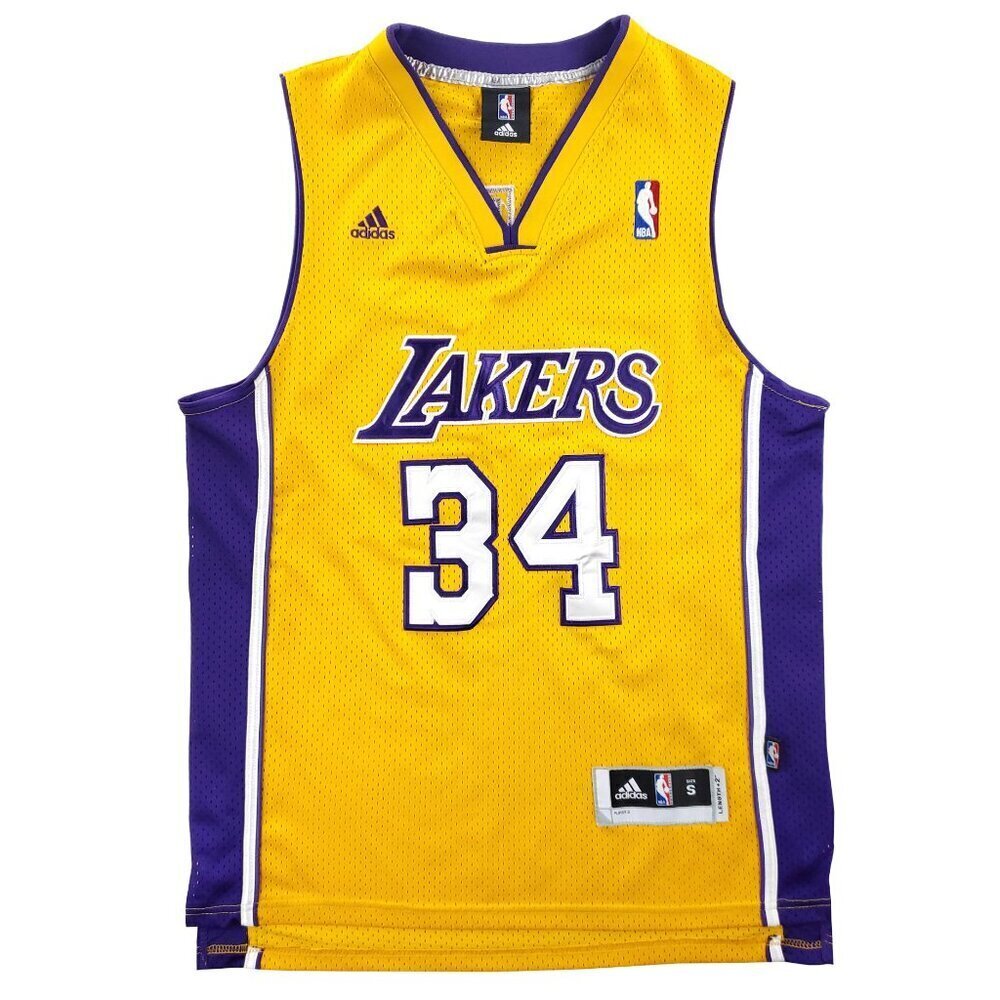 Los Angeles Lakers Basketball Jersey Shaquille O'Neal 34 NBA Adidas Small +2